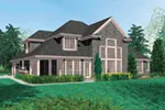 European House Plan Color Image of House - Hamilton Lake Craftsman Home 011D-0036 - Search House Plans and More