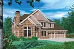 Craftsman House Plan Front Image - Fenmor Traditional Home 011D-0039 - Search House Plans and More
