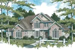 European House Plan Front Image - Flagstone Bend Craftsman Home 011D-0040 - Search House Plans and More