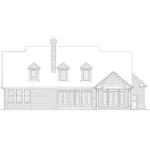 Country House Plan Rear Elevation - Evanston Country Home 011D-0041 - Search House Plans and More