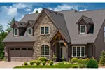 European House Plan Front Photo of House - Harrisburg Lake Craftsman Home 011D-0043 - Search House Plans and More