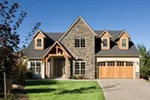 European House Plan Front of Home - Harrisburg Lake Craftsman Home 011D-0043 - Search House Plans and More