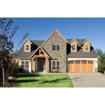 Country House Plan Front of Home - Harrisburg Lake Craftsman Home 011D-0043 - Search House Plans and More