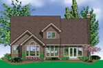 Craftsman House Plan Color Image of House - Harrisburg Lake Craftsman Home 011D-0043 - Search House Plans and More