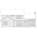 Tudor House Plan Rear Elevation - Fawn Canyon Tudor Style Home 011D-0046 - Search House Plans and More