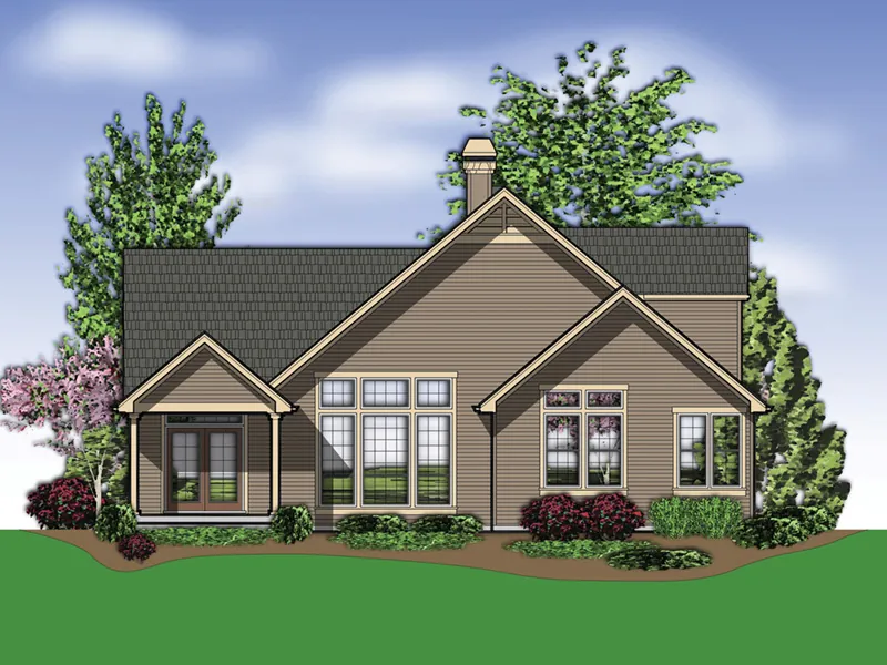 Rustic House Plan Rear Photo 01 - Morgan Grove Craftsman Home 011D-0047 - Shop House Plans and More