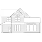 Craftsman House Plan Rear Elevation - Hickorywood Shingle Style Home 011D-0049 - Search House Plans and More