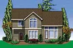 Arts & Crafts House Plan Rear Photo 01 - Hilltree Country Home 011D-0050 - Search House Plans and More