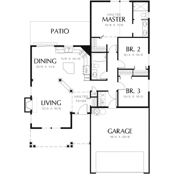 Country House Plan First Floor - Wentworth Hill Country Home 011D-0054 - Shop House Plans and More