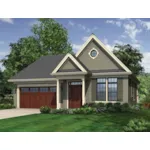 Arts & Crafts House Plan Front of House 011D-0069