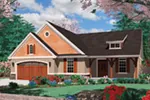 Craftsman House Plan Front Image - Woodstone Bungalow Home 011D-0076 - Shop House Plans and More
