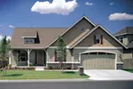 Arts & Crafts House Plan Front of Home - Woodstone Bungalow Home 011D-0076 - Shop House Plans and More