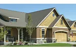Craftsman House Plan Front Photo 03 - Woodstone Bungalow Home 011D-0076 - Shop House Plans and More