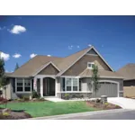 Craftsman House Plan Front of Home - Woodtrail Craftsman Ranch Home 011D-0077 - Shop House Plans and More