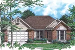 Ranch House Plan Front Image - Spoede Creek Traditional Home 011D-0078 - Shop House Plans and More