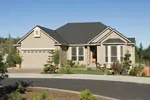 Ranch House Plan Front of Home - Spoede Creek Traditional Home 011D-0078 - Shop House Plans and More