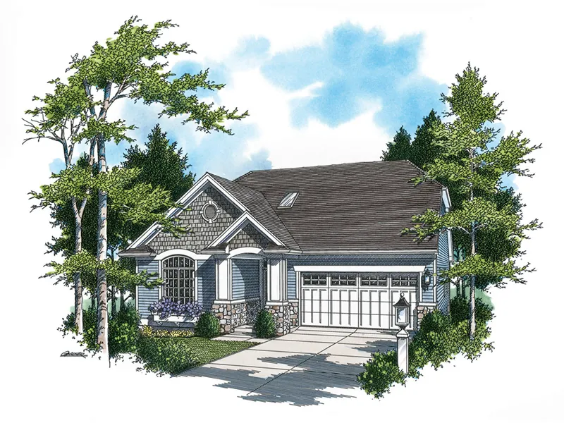 Cabin & Cottage House Plan Front Image - Vallejo Smaller Lot Home 011D-0085 - Shop House Plans and More