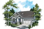 Arts & Crafts House Plan Front Image - Vallejo Smaller Lot Home 011D-0085 - Shop House Plans and More