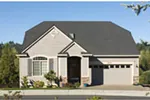 Craftsman House Plan Front Photo 02 - Vallejo Smaller Lot Home 011D-0085 - Shop House Plans and More