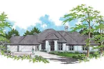 Ranch House Plan Front Image - La Serena Luxury Ranch Home 011D-0094 - Shop House Plans and More