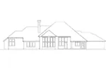 Ranch House Plan Rear Elevation - La Serena Luxury Ranch Home 011D-0094 - Shop House Plans and More