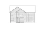 Traditional House Plan Rear Elevation - Glenview Creek Traditional Home 011D-0097 - Search House Plans and More