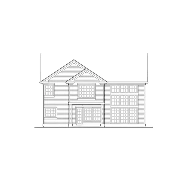 Traditional House Plan Rear Elevation - Glenview Creek Traditional Home 011D-0097 - Search House Plans and More