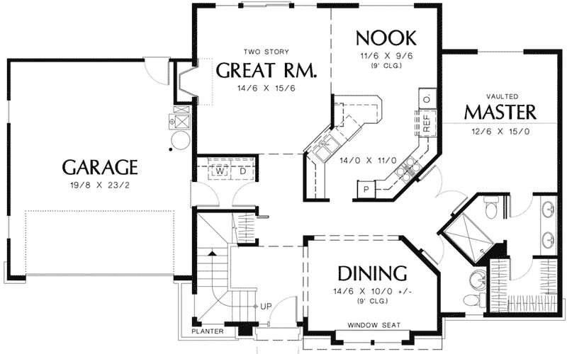 Neoclassical House Plan First Floor - Olivehurst Neoclassical Home 011D-0110 - Shop House Plans and More