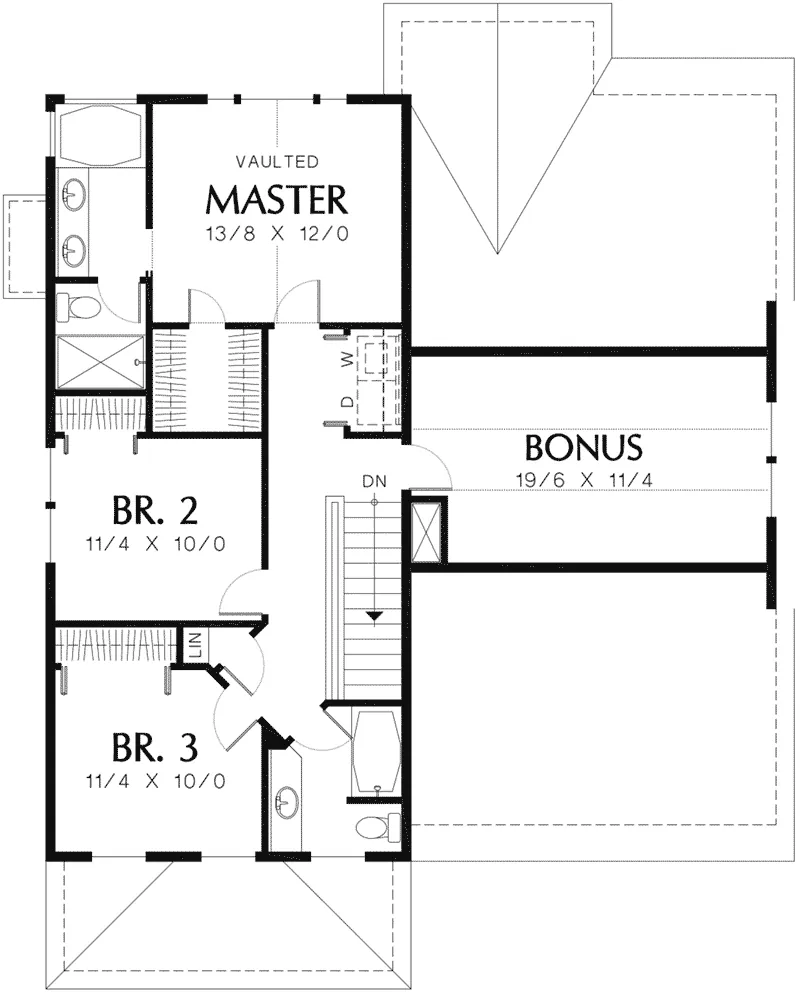 Country House Plan Second Floor - Flora Grove Country Farmhouse 011D-0112 - Search House Plans and More