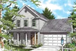 Colonial House Plan Front Image - Flora Grove Country Farmhouse 011D-0112 - Search House Plans and More