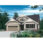 Arts & Crafts House Plan Front Image - 011D-0124 - Shop House Plans and More