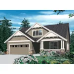 Arts & Crafts House Plan Front of Home - 011D-0124 - Shop House Plans and More