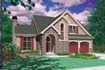 Traditional House Plan Front Image - La Prairie Cove Spanish Home 011D-0131 - Shop House Plans and More