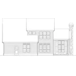 Traditional House Plan Rear Elevation - La Prairie Cove Spanish Home 011D-0131 - Shop House Plans and More