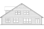 Craftsman House Plan Rear Elevation - Fernview Craftsman Home 011D-0142 - Search House Plans and More