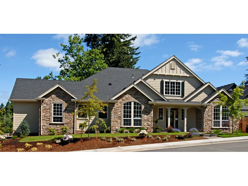 Traditional House Plan Front Photo 09 - Grapevine Park Craftsman Home 011D-0148 - Search House Plans and More