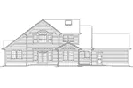Traditional House Plan Rear Elevation - Grapevine Park Craftsman Home 011D-0148 - Search House Plans and More