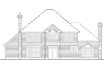 Traditional House Plan Rear Elevation - Holliman Traditional Home 011D-0166 - Search House Plans and More