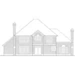 Country French House Plan Rear Elevation - Holliman Traditional Home 011D-0166 - Search House Plans and More