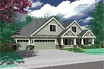 Arts & Crafts House Plan Front Image - Johnsford Neoclassical Home 011D-0168 - Search House Plans and More