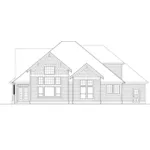 Craftsman House Plan Rear Elevation - Johnsford Neoclassical Home 011D-0168 - Search House Plans and More