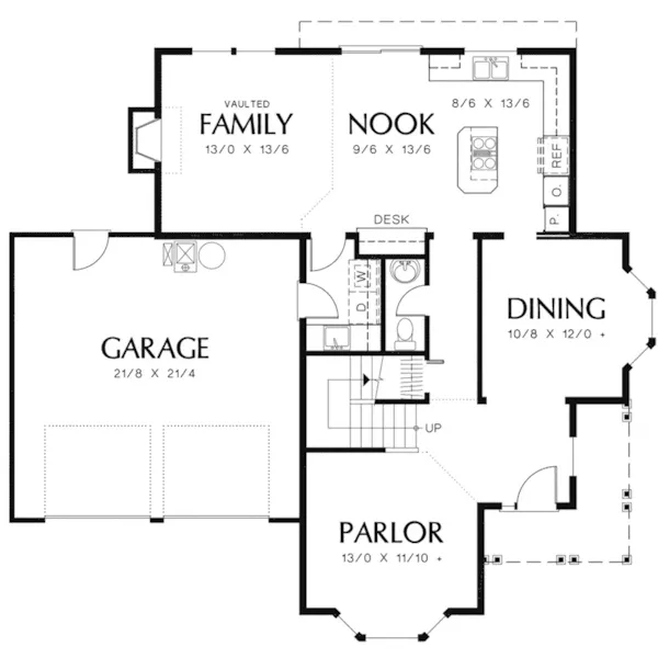 Traditional House Plan First Floor - Province Country Farmhouse 011D-0175 - Shop House Plans and More