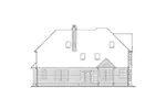 Southern House Plan Rear Elevation - Raleigh Country Home 011D-0176 - Shop House Plans and More