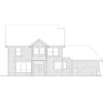 Craftsman House Plan Rear Elevation - Meadville Country Home 011D-0182 - Shop House Plans and More