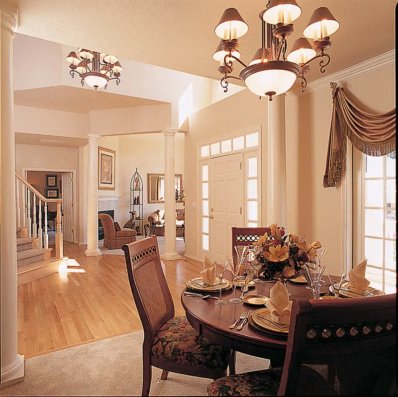 Farmhouse Plan Dining Room Photo 01 - Madera Luxury Home 011D-0190 - Shop House Plans and More