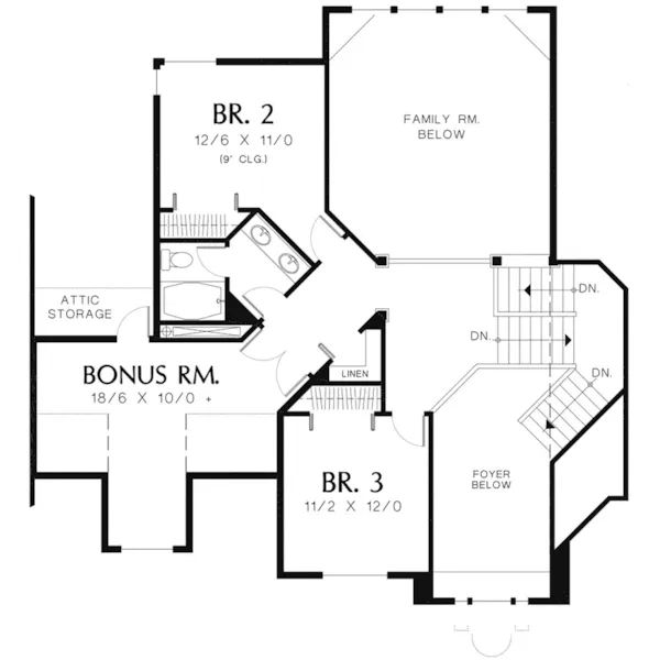 Traditional House Plan Second Floor - Madera Luxury Home 011D-0190 - Shop House Plans and More