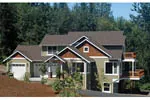 Shingle House Plan Front of Home - Roundhill Farm Craftsman Home 011D-0196 - Shop House Plans and More