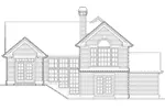 Traditional House Plan Rear Elevation - Rustic Hill Craftsman Home 011D-0198 - Shop House Plans and More