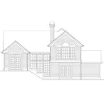 Neoclassical House Plan Rear Elevation - Rustic Hill Craftsman Home 011D-0198 - Shop House Plans and More