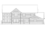 Colonial House Plan Rear Elevation - Sidney Bluff Duplex Home 011D-0206 - Shop House Plans and More